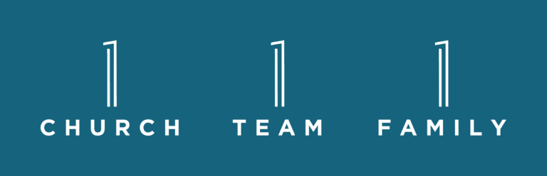 CR1 One Church One Team One Family graphic
